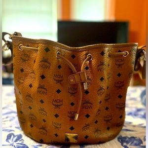Authentic MCM Bucket Crossbody Bag